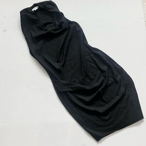 Black wool Helmut Lang dress